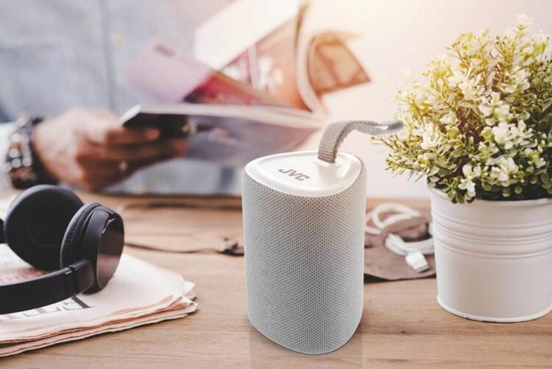 JVC XS-E213G Bluetooth Speaker, Gray