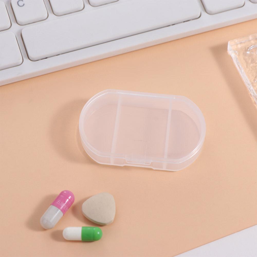 Three Compartments Mini Pill Box Moisture-proof Pill Case  Vitamin Supplements