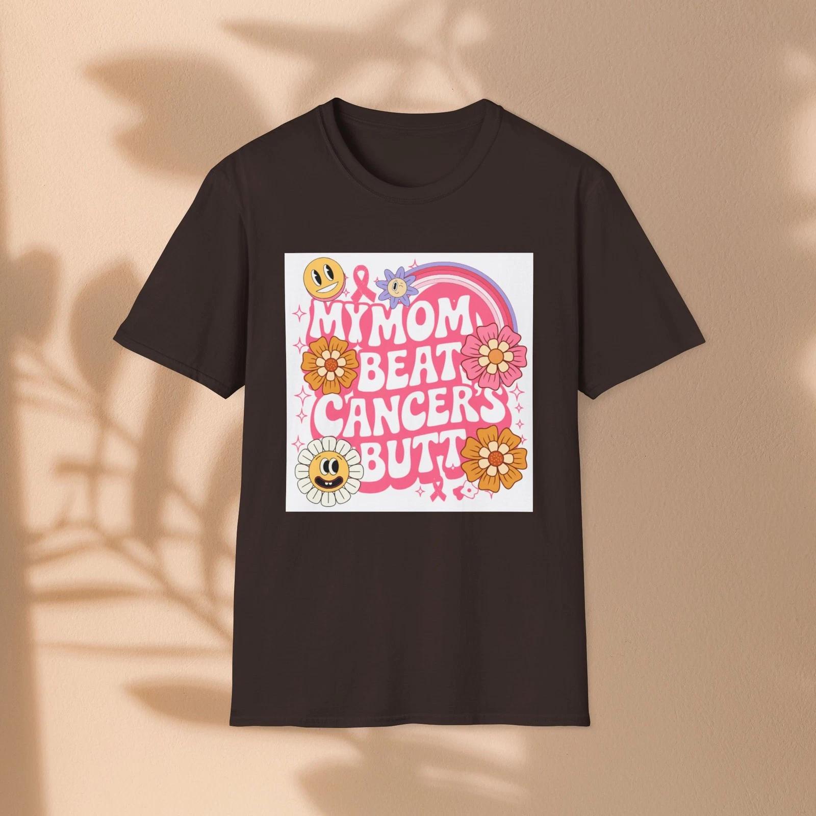 My Mom Beat Cancer s Butt Children s Children s T Children s T-shirt | Retro Floral Survivor Design 130
