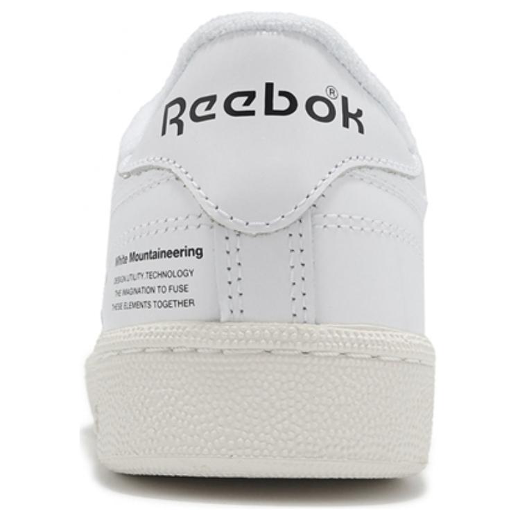White Mountaineering x Reebok Club C 85 White Chalk Unisex Sneakers Black 100218232