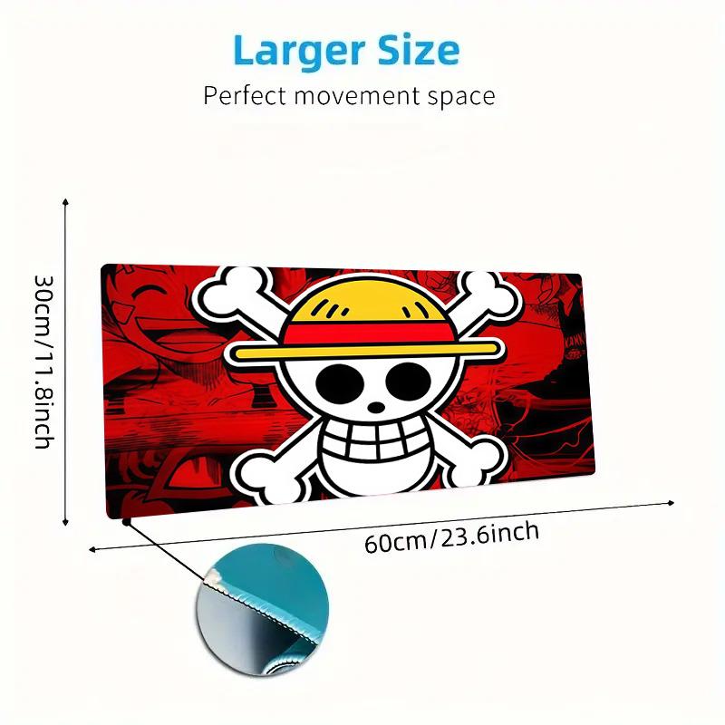 One Piece6 Print Cushion Non-slip Laptop Tablet Big Mousepad XXL Mat Mini PC Playmat With Lock edge