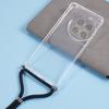 For OnePlus 12 5G Clear Case Soft TPU Corner Protection Phone Cover with Lanyard