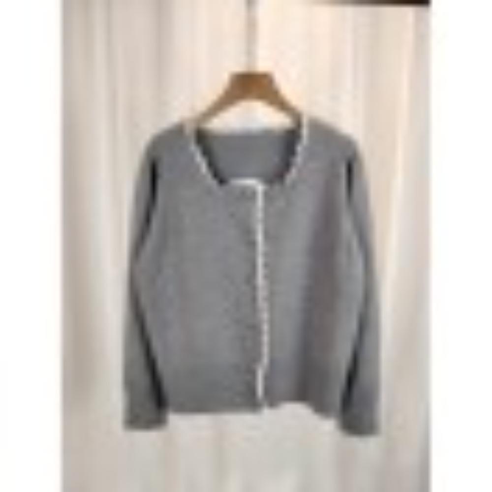 Sweet and Gentle Lace-trimmed Sweater Coat, Women's Knitted Cardigan, New Spring and Autumn Style, Small and Fashionable Loose Top