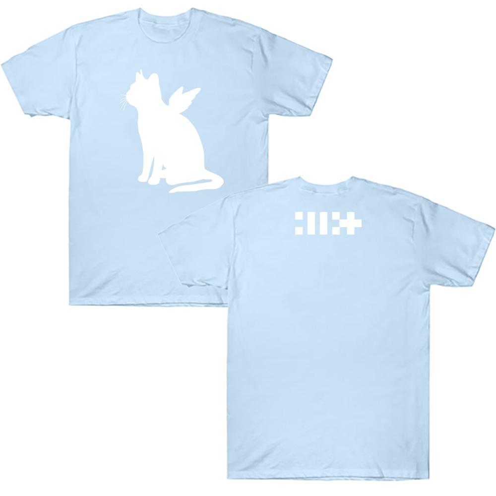 

Футболка ILLIT Kpop дівочого гурту ILLIT Bomb The Album Принт кота-ангела Одяг Корейський стиль Бавовна Жіноча Чоловіча Футболка Повсякденна Футболка Y2K M