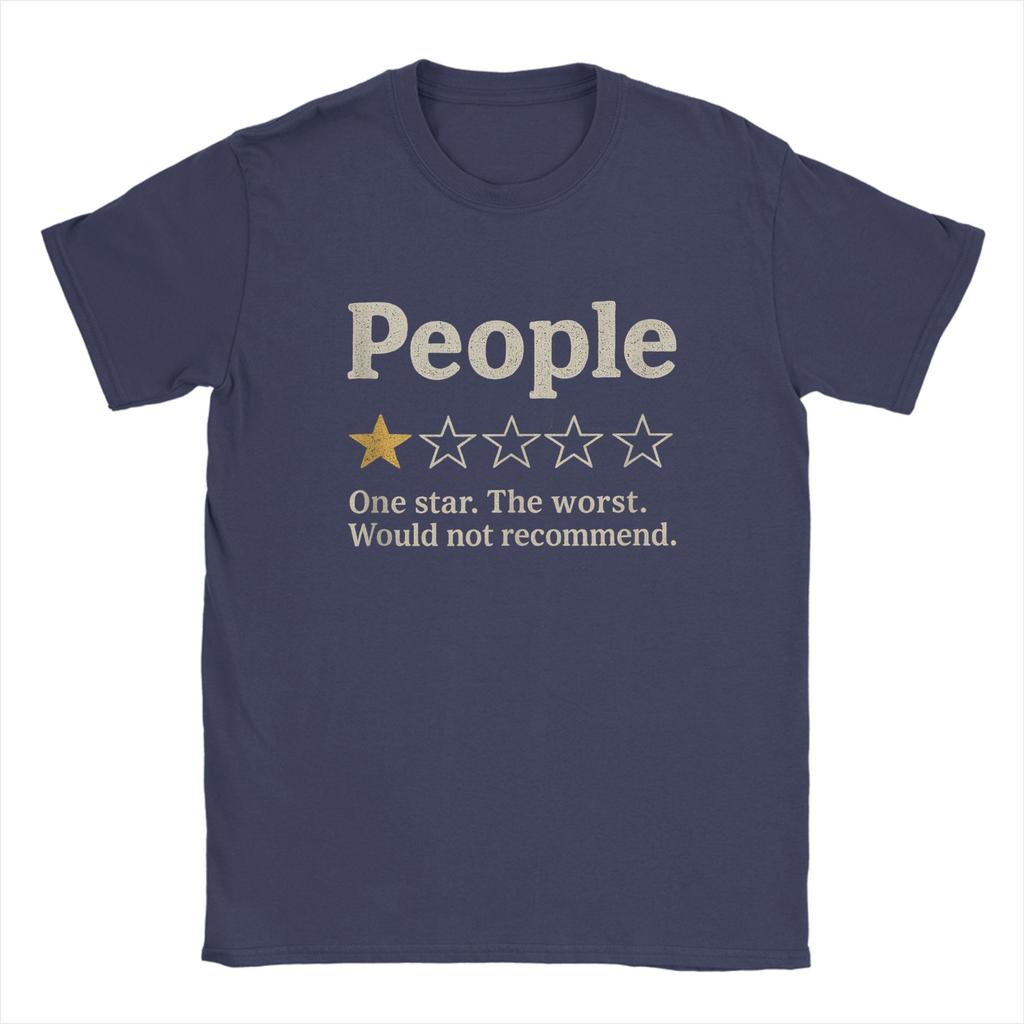 People One Star Rating Would Not RecomUnisexd Introvert T Shirt Beach Harajuku T Shirts Unisexs Cotton O Neck Oversize Clothes