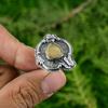 Mothers day Deal Sterling Silver November Natural Citrine Rough Statement Ring