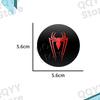 4Pcs 56mm Aluminium Red Spider Logo Car Wheel Center Hub Cap Rims Dust-proof Cover Hubcaps Sticker For Universal Car Accessories