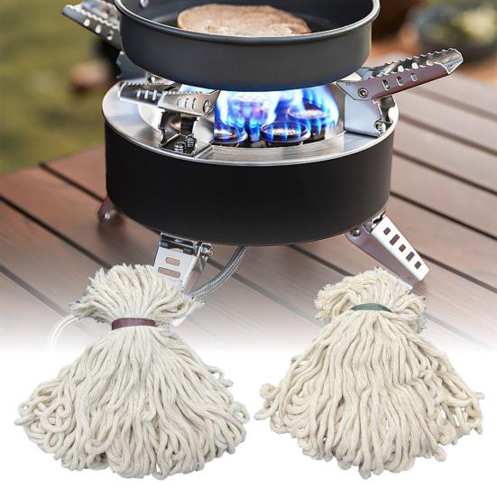 20/50/100Pcs Cotton Kerosene Stove Wick Outdoor Emergency Hiking Backpacking Camping Stove Kerosene Heater Wick Camp Stove Accessory