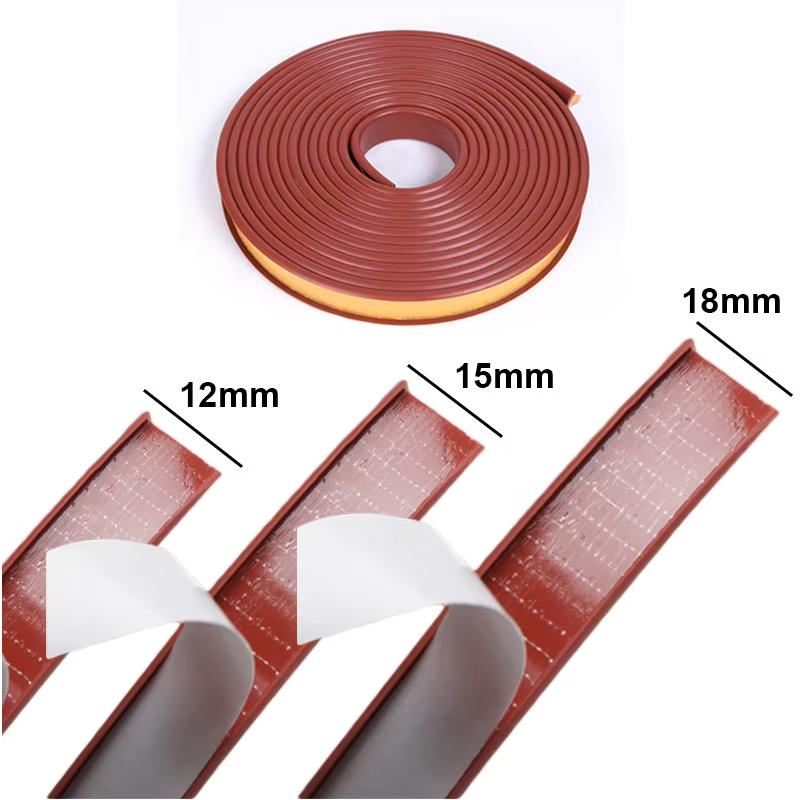 1-10Meter TPE U-Shaped Seal Strip Self-Adhesive Edge Banding Sealing Strip For Furniture Cabinet Desk Edge Guard Protector9-40mm