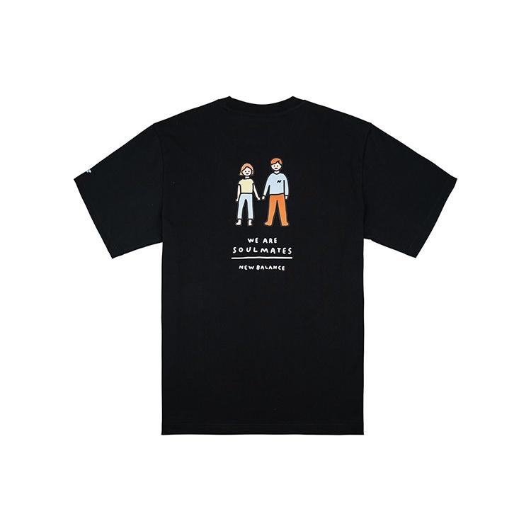 New Balance Men s New Balance x ZERO PER ZERO Crossover Limited Cartoon Character Short Sleeve Black NEA3V973-BK S