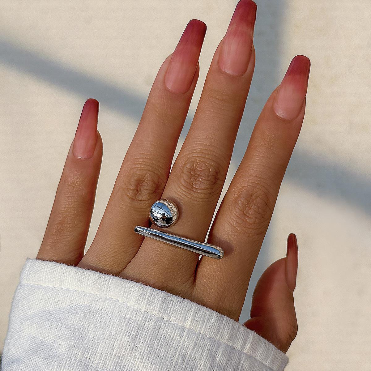 

New Exaggerated Personality Metal Line Bowknot Rings for Women Charm Enfashion Hip Hop Rock Men Finger Jewelry Accessories Gift resizable