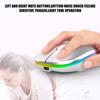2.4G & Bluetooth 5.0 LED Wireless Mouse, Super-Slim Rechargeable Wireless Silent Mouse, with USB Receiver and Charging Cable