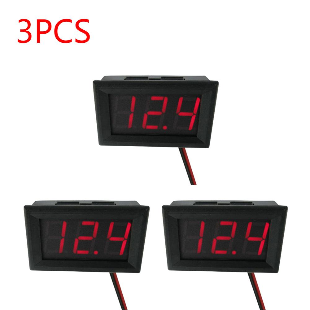 1-5PCS Digital Voltmeter DC 4.5V to 30V Digital Voltmeter Mini Voltage Panel Meter For 6V 12V Electromobile Boat Motorcycle Car