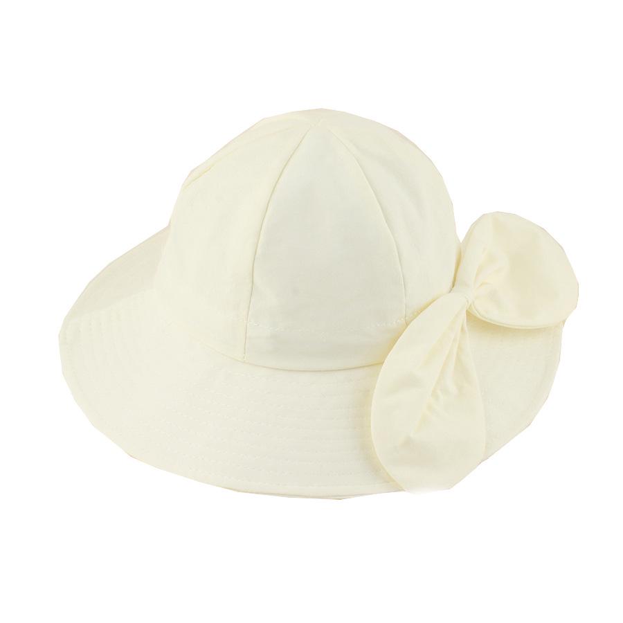 2026 New Arrival Kids' Quick-Dry Wide Brim Bucket Hat with Bow - Cute Sun Protection for Girls