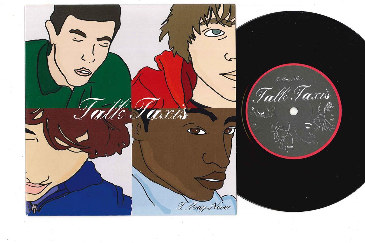 

7inch Record TALK TAXIS - I May Never EWYE003 EAT WITH YOUR E 2007 UK Rock Used