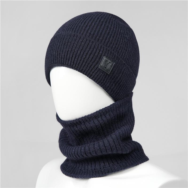 Old hat grandpa men's winter wool hat warm fleece thickened ear protection hat