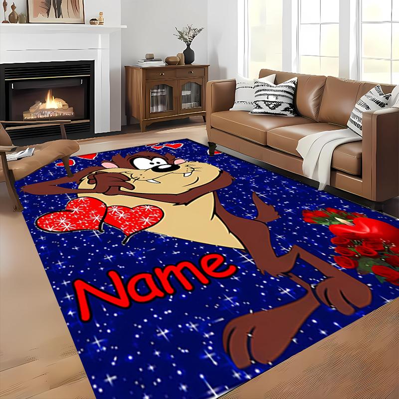 Custom personalization Taz-Mania Area Rug - Perfect For Kitchen, Bathroom,Laundry Room Decor Large Size Available,Gift All Seasons