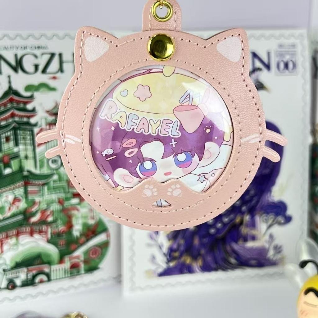 Cute Cat Shape Badge Display Original Pins Protective For 58mm Anime Badge Ita Bag Accessory Anime Merchandise Custom Bag Charms