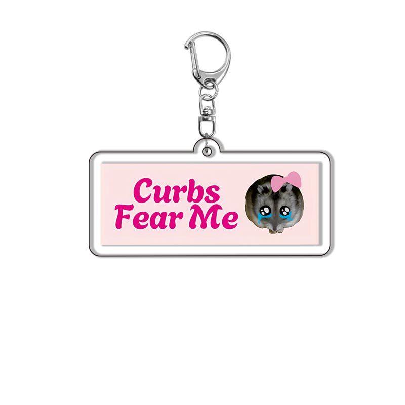 HOT !!! Hamster Acrylic Keychain Cute Sad Lovely Mobile Phone Backpack Pendant