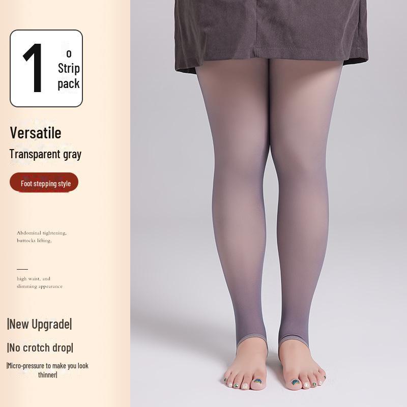 Černé průhledné legíny velké velikosti – nosnost 200 lb, Dámské punčochové kalhoty na jaro/podzim/zimu