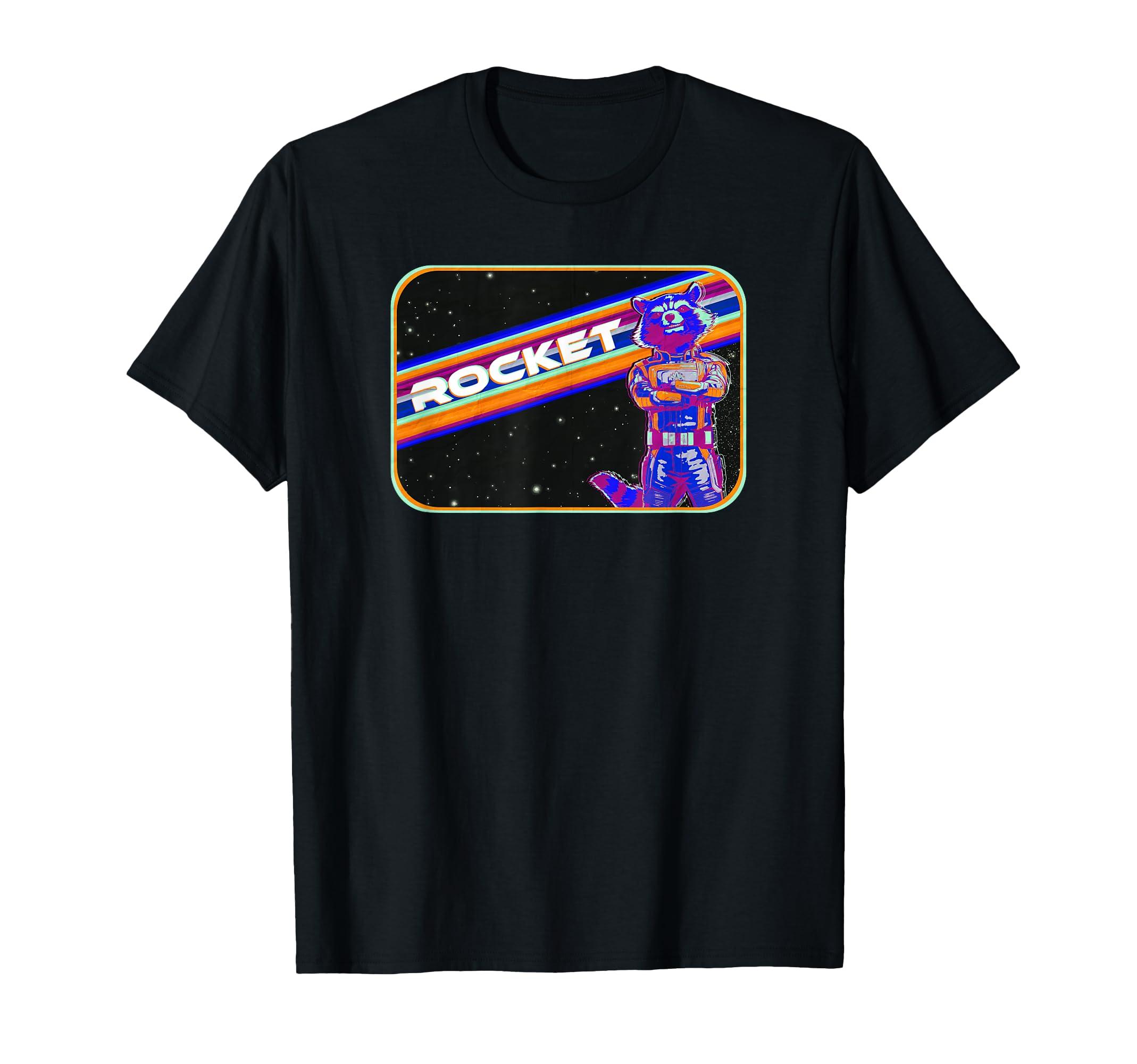 

Marvel Guardians of the Galaxy Vol.3 Vintage Rocket Stripe T-Shirt