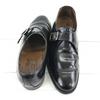 England Made/Alfred Sargent/Leather Monk Strap Shoes/7/25.5/Black/