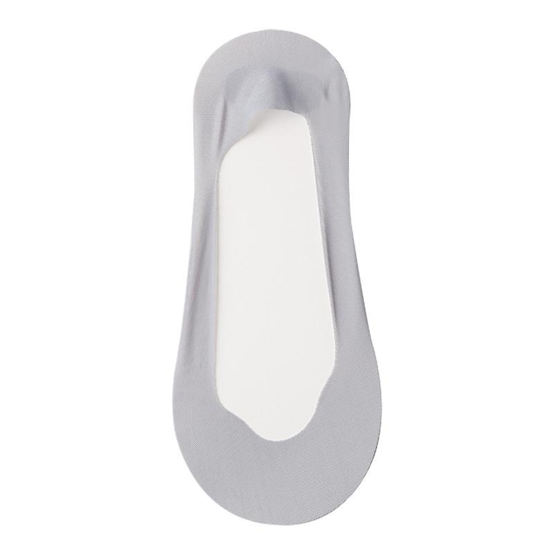 Women's Ice Silk Breathable Low Cut Crew Socks with Cotton Sole and Anti-Slip Silicone for Summer
