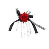 Halloween Gothic Hand, Dark Rose Hair Accessory for Women, Party Costume Prop