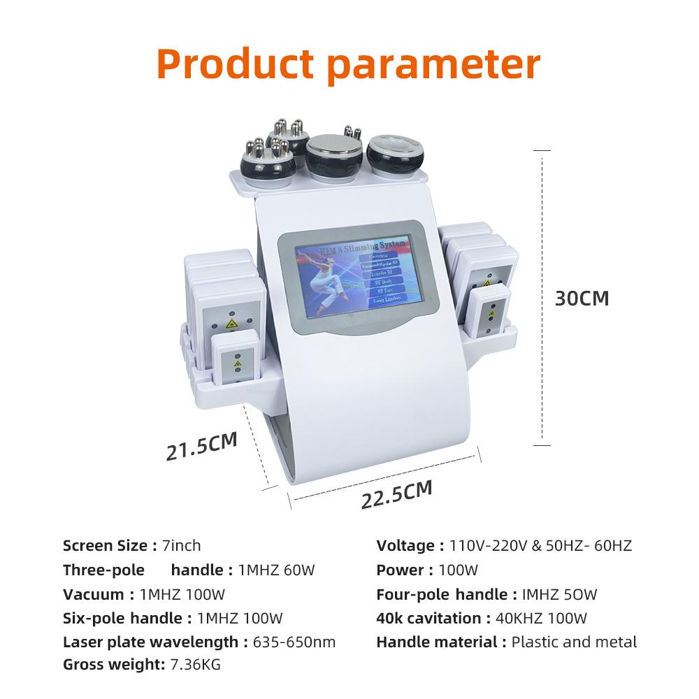 Missheart 6-in-1 Professional  KIM 8 40K Cavitation Machine