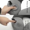 Foldable Press Type Inflatable Travel Pillow Washable Double Hump Neck Pillow  Office
