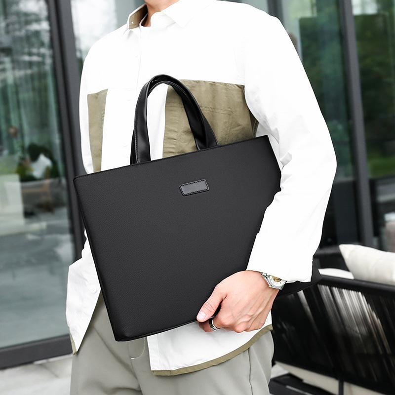 

Business shoulder bag new portable file bag shoulder messenger office computer bag gift синій