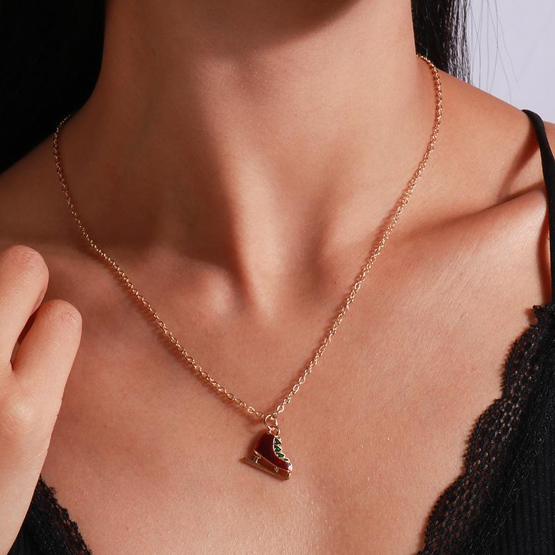 

European & American Christmas Necklace Set: Reindeer, Cane, Santa Claus & Tree Pendants See details for size