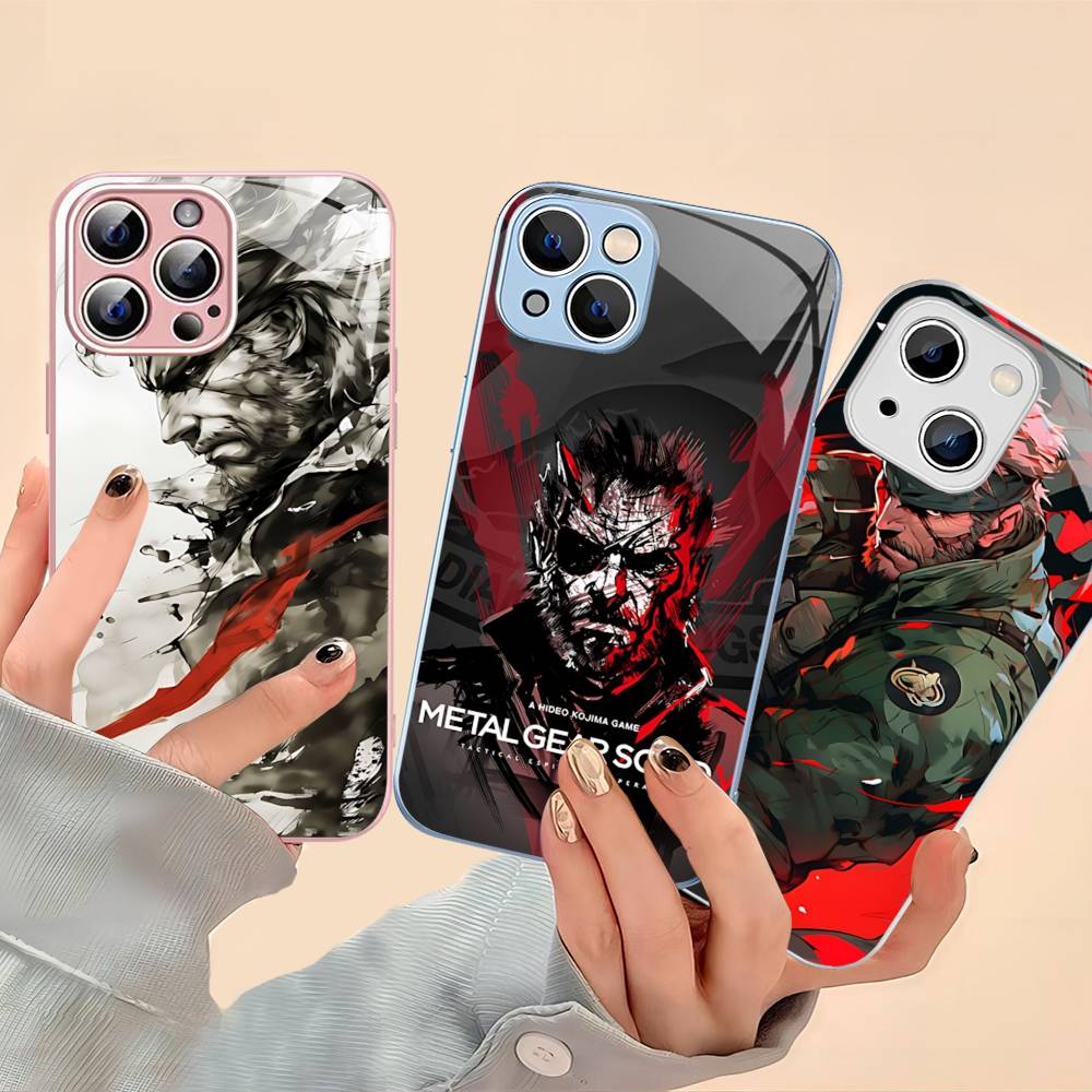 Popular Game M-Metal Classic G-Gear Tempered Glass For Iphone 14 13 12 11 Pro Mini XS MAX 14Plus X XS XR Fundas