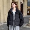 Updated Cotton-padded Jacket Womens Comfortable Fit Short Korean Version of Cotton-padded Jacket Stand Collar Student Winter Cotton-padded Jacket