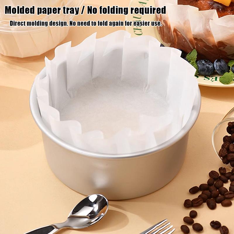 50pcs 4 6 8inch Foldless Cupcake Liner Baking Cup For Wedding Party Muffin Cake Mold Paper Cup Oilproof Cake Wrap