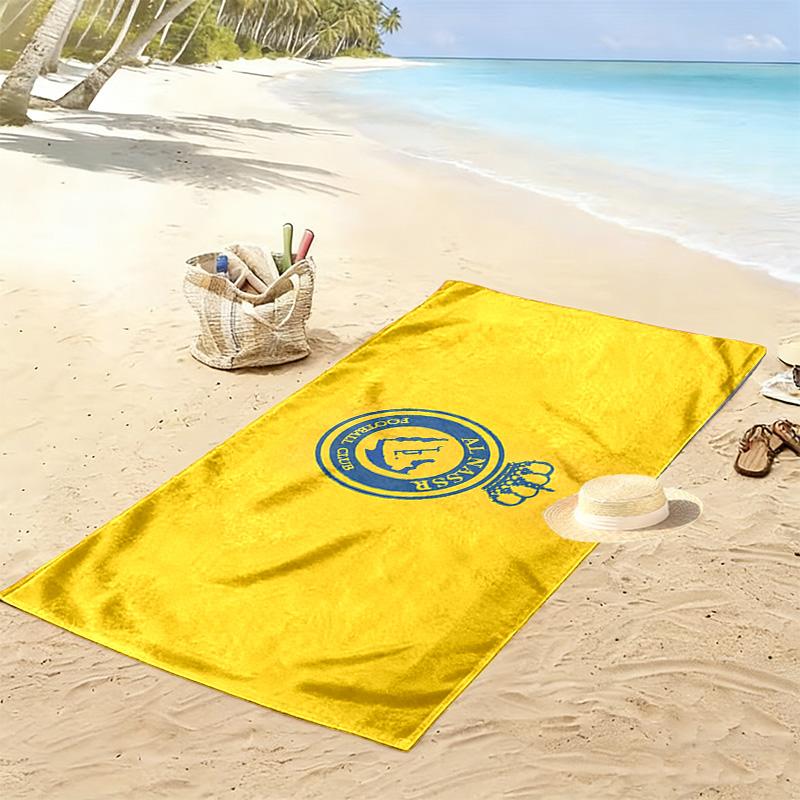Al Nassr FC Print Beach Towel, Large Soft Quick Dry Towel for Beach Camping Swimming