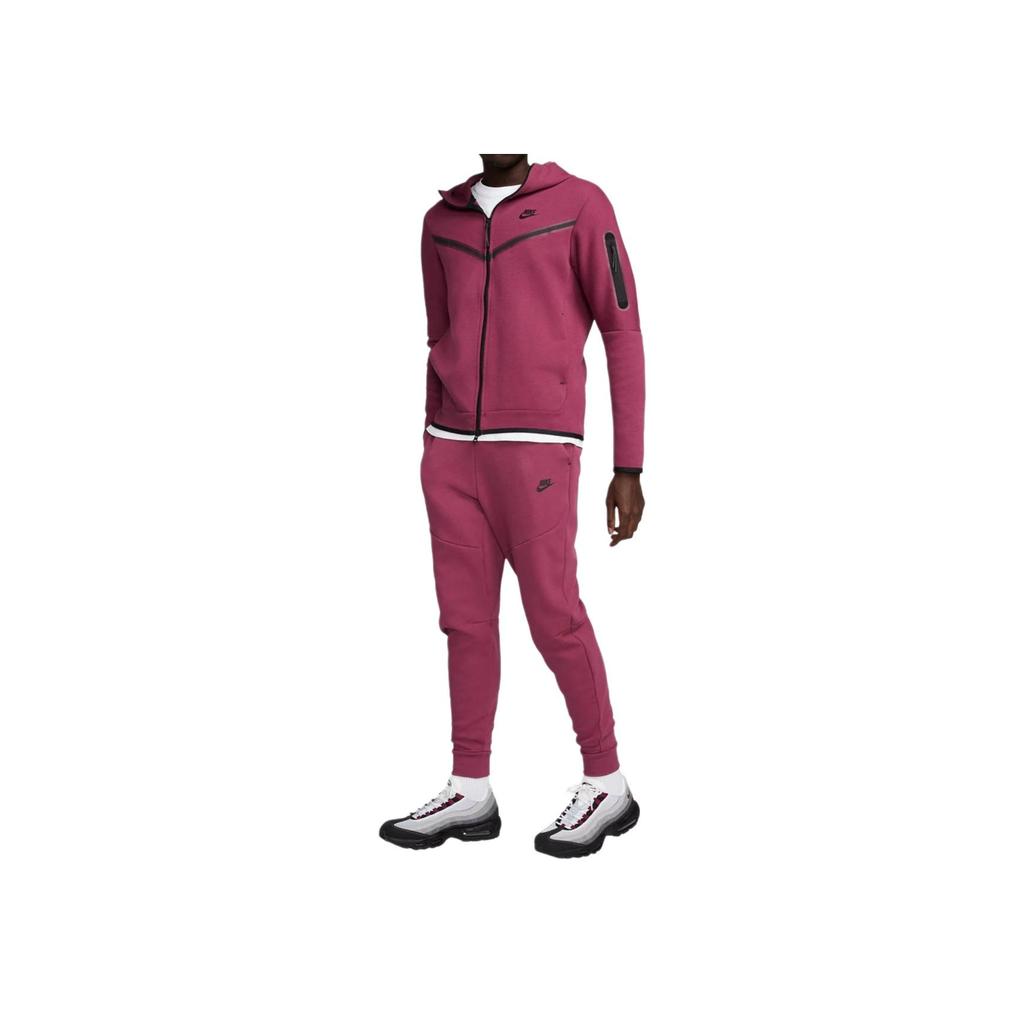 Nike Sportovní kalhoty Tech Fleece Joggers Rosewood/Černá Pánské Streetwear CU4495-653