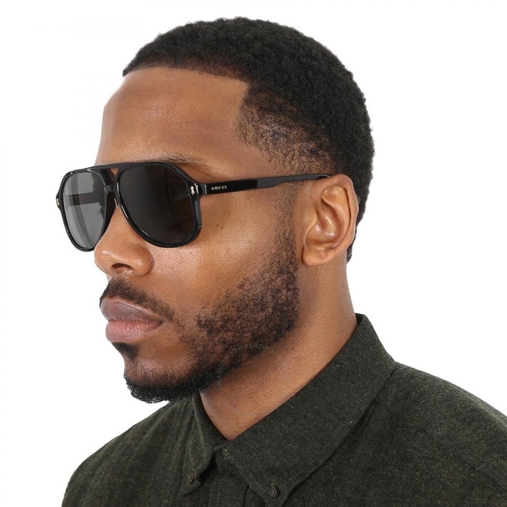 Gucci Grey Pilot Men S SunglaSSeS gg1042S 001 60