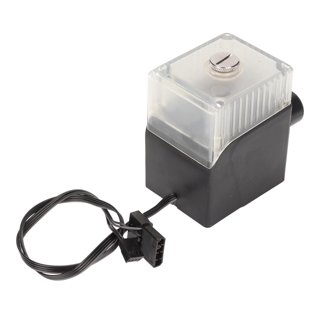 Computer Cooler Pump Ultra Quiet G1 4 Thread 12V 4pin Connector 450L H Temperature Display Transparent CPU Water Pump