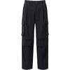 Solid Color Pocket Straight Leg Work Pants Unisex Bottoms LC3009200