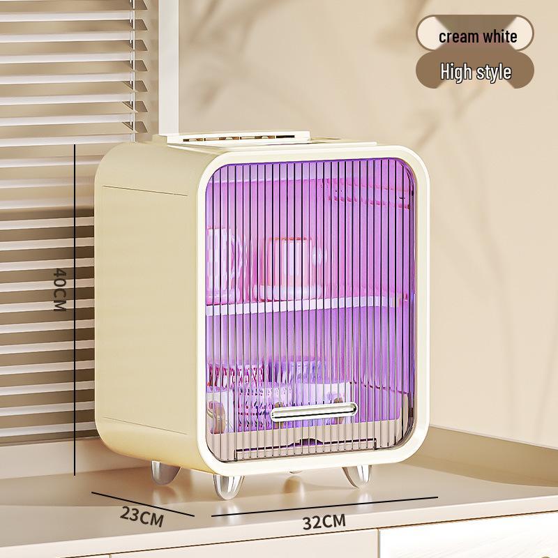 Desktop Cup Holder & Dustproof Storage Shelf