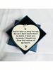1pc Heart-shaped White Porcelain Plaque, 'thank You' Message For Friends, Family And Coworkers, Gift Boxed