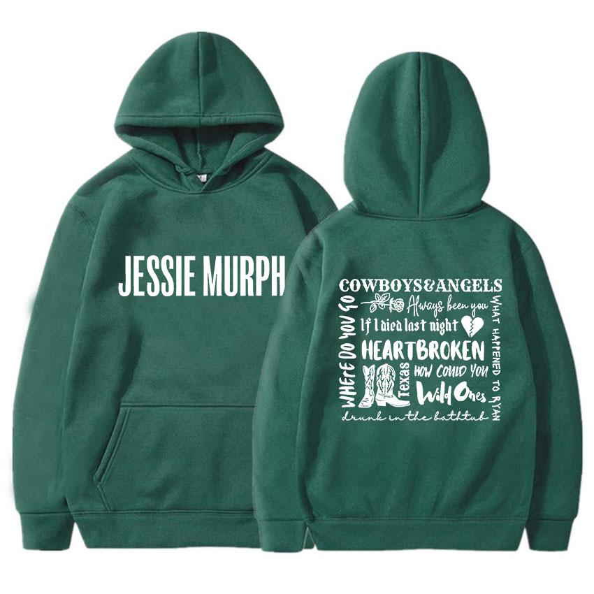 Jessie Murph Hip Hop Hoodie Printed Gothic Long-sleeved Hoodie Grunge Clothing Vintage Moletom Hoodie