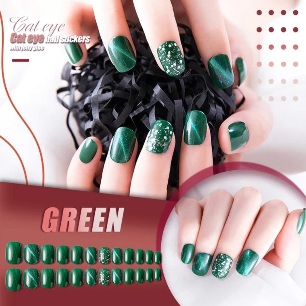Buy Mysterious Cat Eye Nail Patch With Jelly Gu M 24pcs 3ml At Affordable Prices Free Shipping Real Reviews With Photos Joom