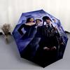 1pc Addams Family Wednesday4 Umbrella, Sun Protection, And UV Shielding. It Has Eight Sturdy Ribs for Outdoor Use And Perfect Gift