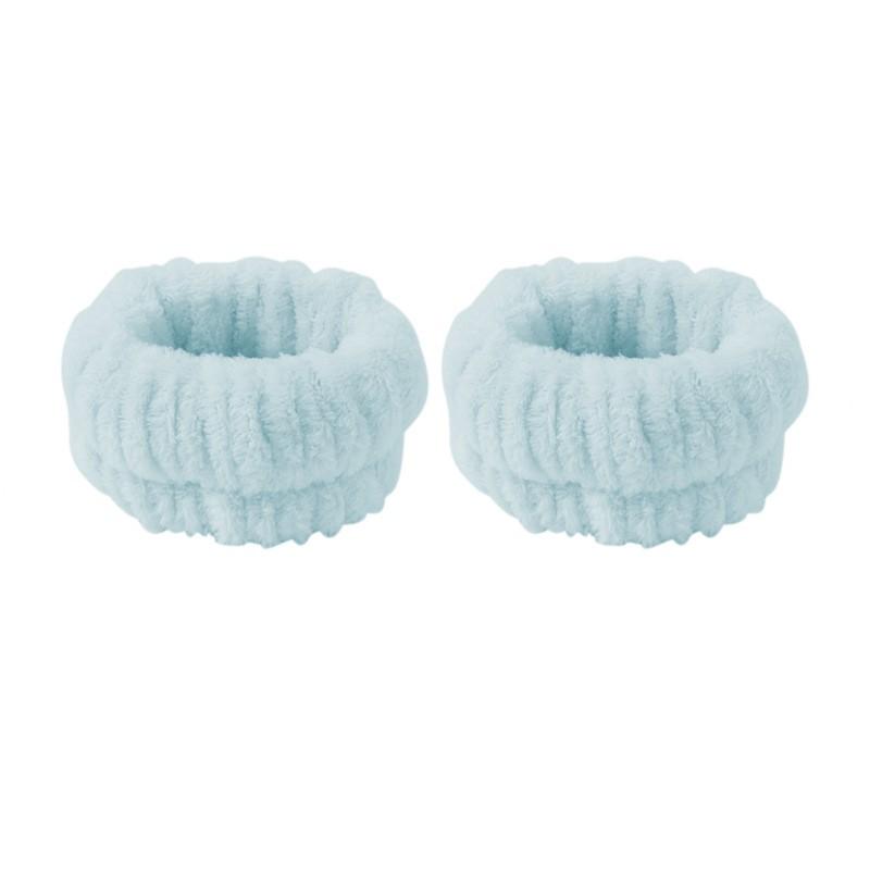 Artefact de lavage du visage, 2 pièces, manchette de poignet réutilisable, bandes de lavage de poignet de Spa, lavage de cheveux de lapin, accessoires de salle de bain unisexe