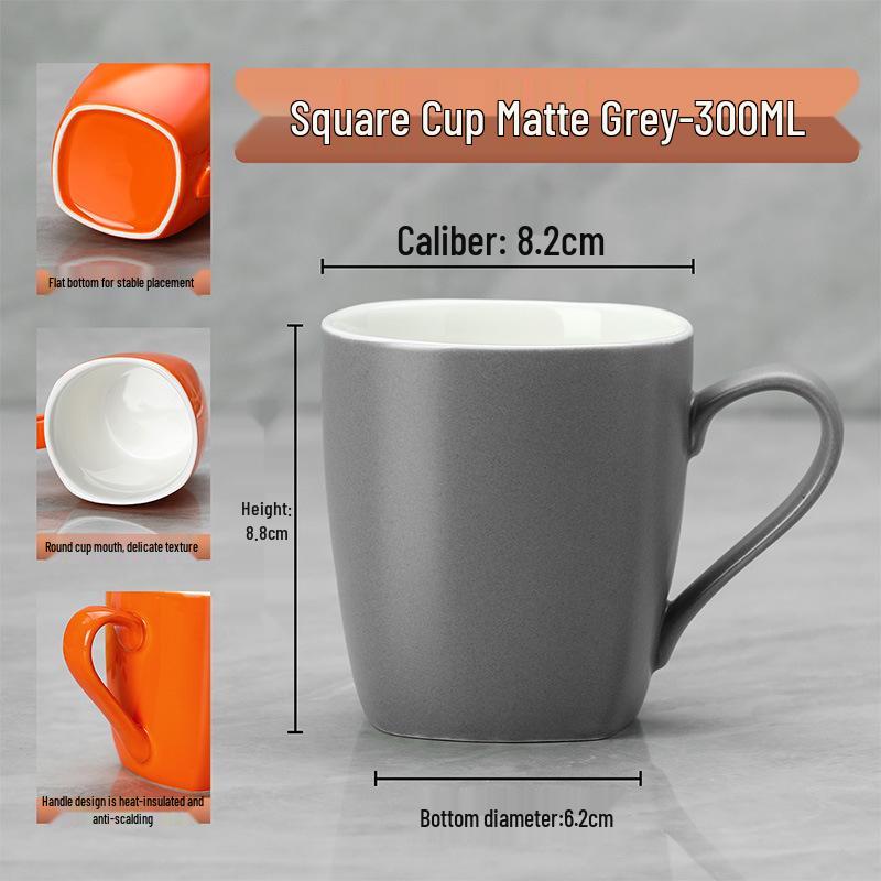 Ceramic Cups: Solid Colors for Hotels & Guesthouses - Versatile Coffee & Milk Mugs