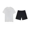 Li-Ning Letter Print Round Neck Pullover Short Sleeve Fashion Trendy Comfortable Shorts Sports Suit Unisex Sports Suit AHSVD59-1+YKSV147-2