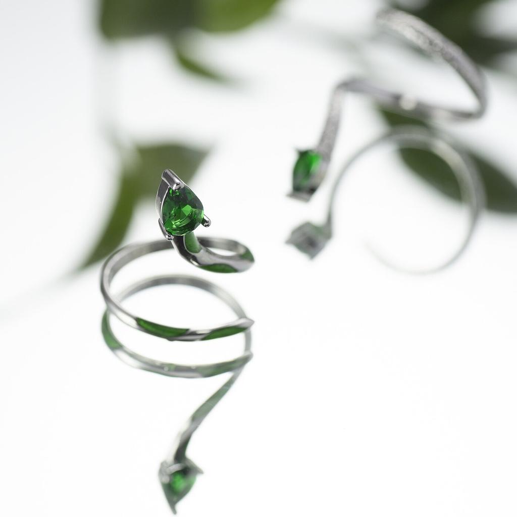 Fashion Snake Niche Design High-End Joint Ring Lady's 1PC Open Ring And Light Luxury