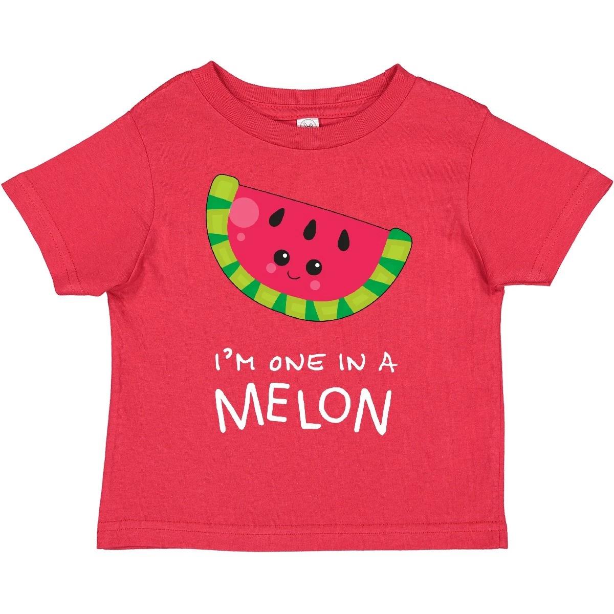 

Inktastic I m One In A Melon Watermelon Humor Toddler T-Shirt Food Pun Funny Fun 100